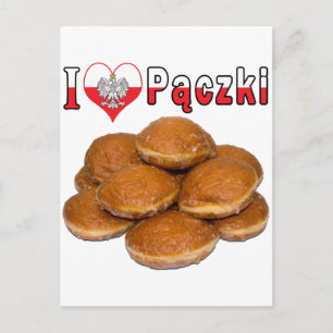I Heart Paczki Pools voedsel Briefkaart
