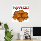 I Heart Paczki Pools voedsel Poster (Thuiskantoor)