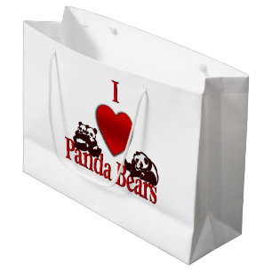 I Heart Panda Beren Groot Cadeauzakje