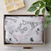 I Heart Paris Eiffel Tower Tissue Paper Tissuepapier (Geschenk)