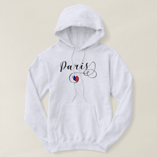 I Heart Paris, Frankrijk Hoodie (Design voorkant)