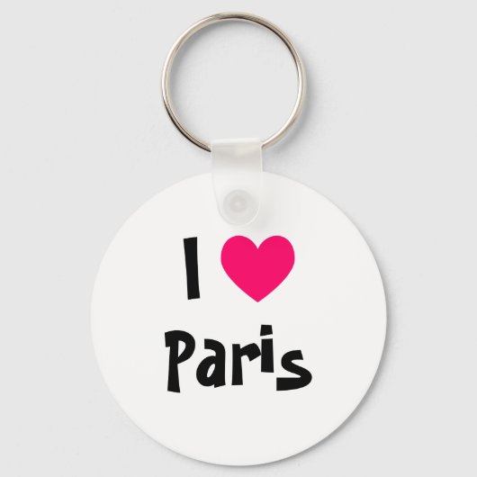 I Heart Paris Sleutelhanger (Voorkant)