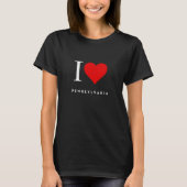 I Heart Pennsylvania blk T-shirt femme noir (Devant)