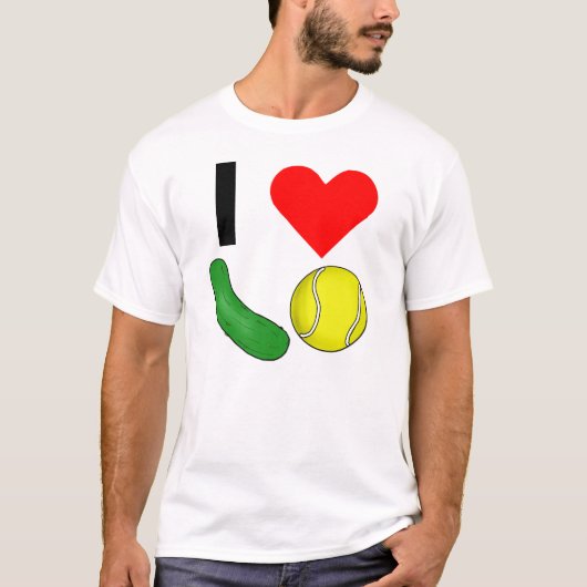 I Heart Pickle Ball T-shirt (Voorkant)