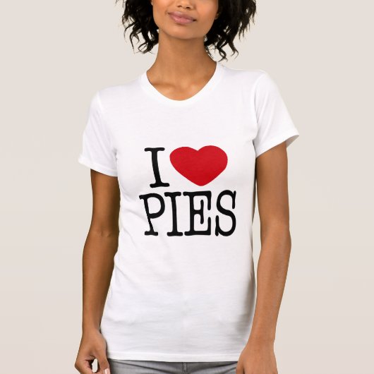 I Heart Pies T-shirt (Voorkant)