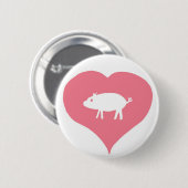 I Heart Pigs Pin Ronde Button 5,7 Cm (Voorkant /achterkant)