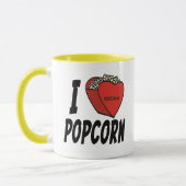 I Heart Popcorn mug (Gauche)