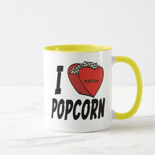 I Heart Popcorn mug (Droite)