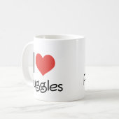 I Heart Puggles Koffiemok (Voorkant links)