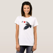 I Heart Ravens Flying Raven Shirt (Voorkant volledig)