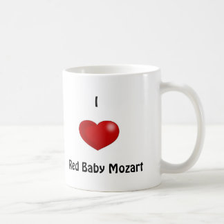 I Heart Red Baby Mozart Koffiemok