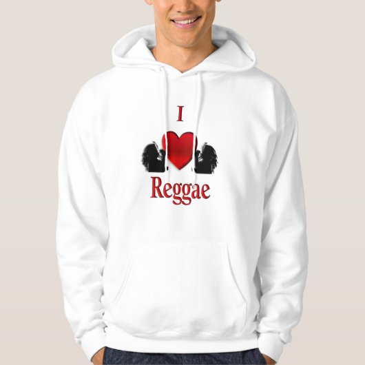 I Heart Reggae Hoodie (Voorkant)