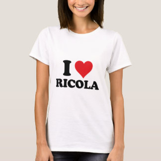 I Heart Ricola Voornaam I Love Personalized Stuf T-shirt