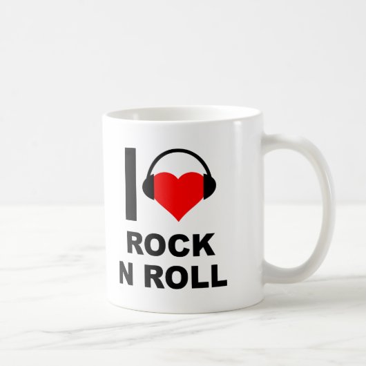I Heart Rock Funny Mug (Droite)