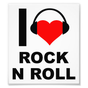 I Heart Rock Funny Poster