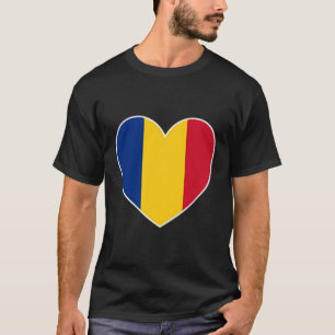 I Heart Roemenië - Leuk Roemeens Vlag Hart T-shirt