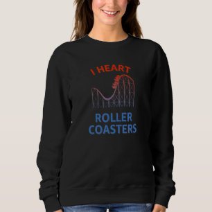 I Heart Roller Onderzetters Theme Park Enthusiast Trui