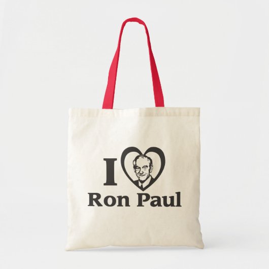 I HEART RON PAUL CANVAS TAS (Voorkant)