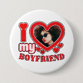 I Heart Ronde Button 7,6 Cm (Voorkant)