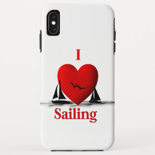 I Heart Sailing iPhone XS Max Hoesje