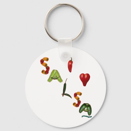I Heart Salsa Sleutelhanger (Voorkant)