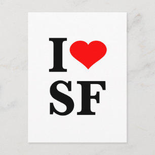 I Heart San Francisco Briefkaart