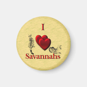 I Heart Savannahs Magnet