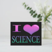 I Heart Science Briefkaart (Staand voorkant)