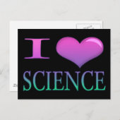 I Heart Science Briefkaart (Voorkant / Achterkant)