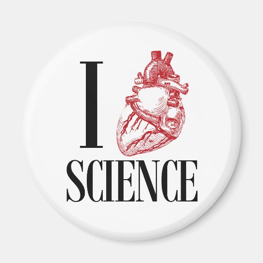 I heart science magneet (Voorkant)