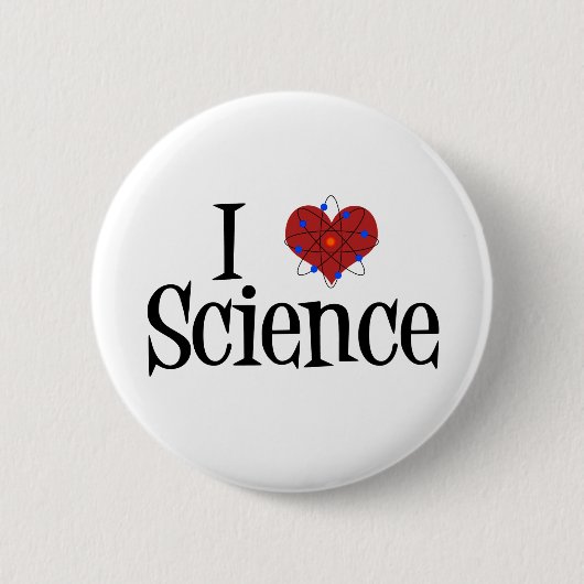 I Heart Science Ronde Button 5,7 Cm (Voorkant)