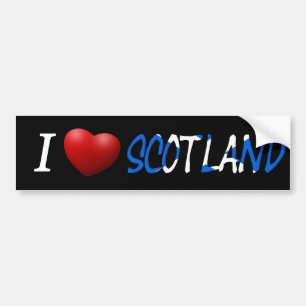 I Heart Scotland overlay best Bumpersticker
