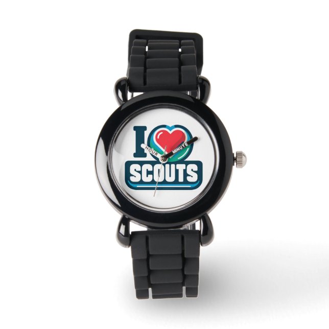 I Heart Scouts Meisje Scouting Watch Horloge (Voorkant)