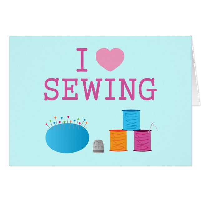 I Heart Sewing (Voorkant Horizontaal)