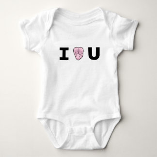 "I [Heart-Shaped-Molar} U" Baby Creeper Romper