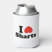 I Heart Sharts Blikjeskoeler (Blikje Voorkant)