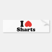 I Heart Sharts Bumpersticker (Voorkant)