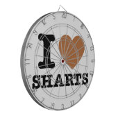 I Heart Sharts Dartbord (Voorkant Links)