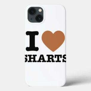 I Heart Sharts Funny Graphic iPhone 13 Hoesje