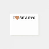 I Heart Sharts Funny Graphic Post-it® Notes (Voorkant)