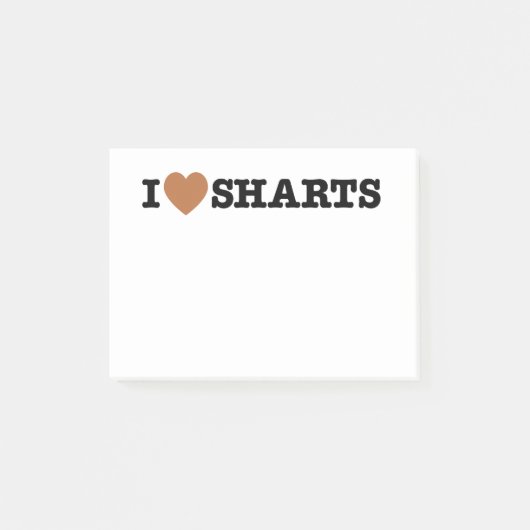 I Heart Sharts Funny Graphic Post-it® Notes (Voorkant)