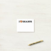 I Heart Sharts Funny Graphic Post-it® Notes (Op bureau)