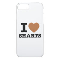 I Heart Sharts Funny Icon Graphic iPhone 7 Coque