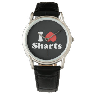 I Heart Sharts Horloge