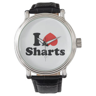 I Heart Sharts Horloge