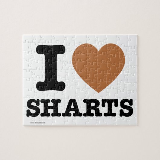 I Heart Sharts Legpuzzel (Horizontaal)