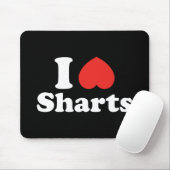 I Heart Sharts Muismat (Met muis)