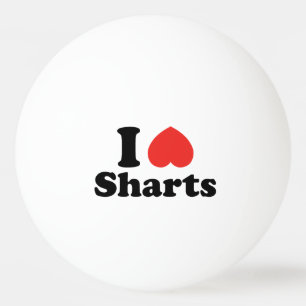 I Heart Sharts Pingpongballen