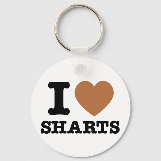 I Heart Sharts Sleutelhanger (Voorkant)