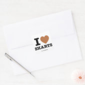 I Heart Sharts Vierkante Sticker (Envelop)